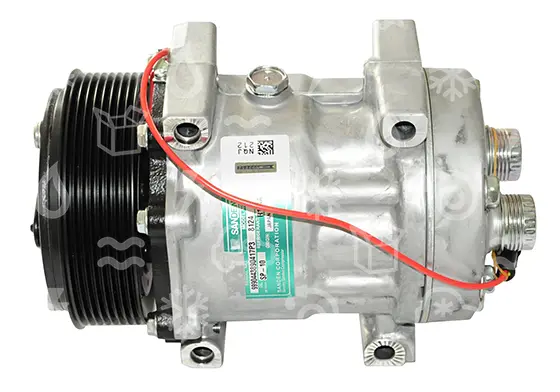 kompresor SANDEN 7H15, řemenice 120 mm - PV8, 12V, OEM 8124